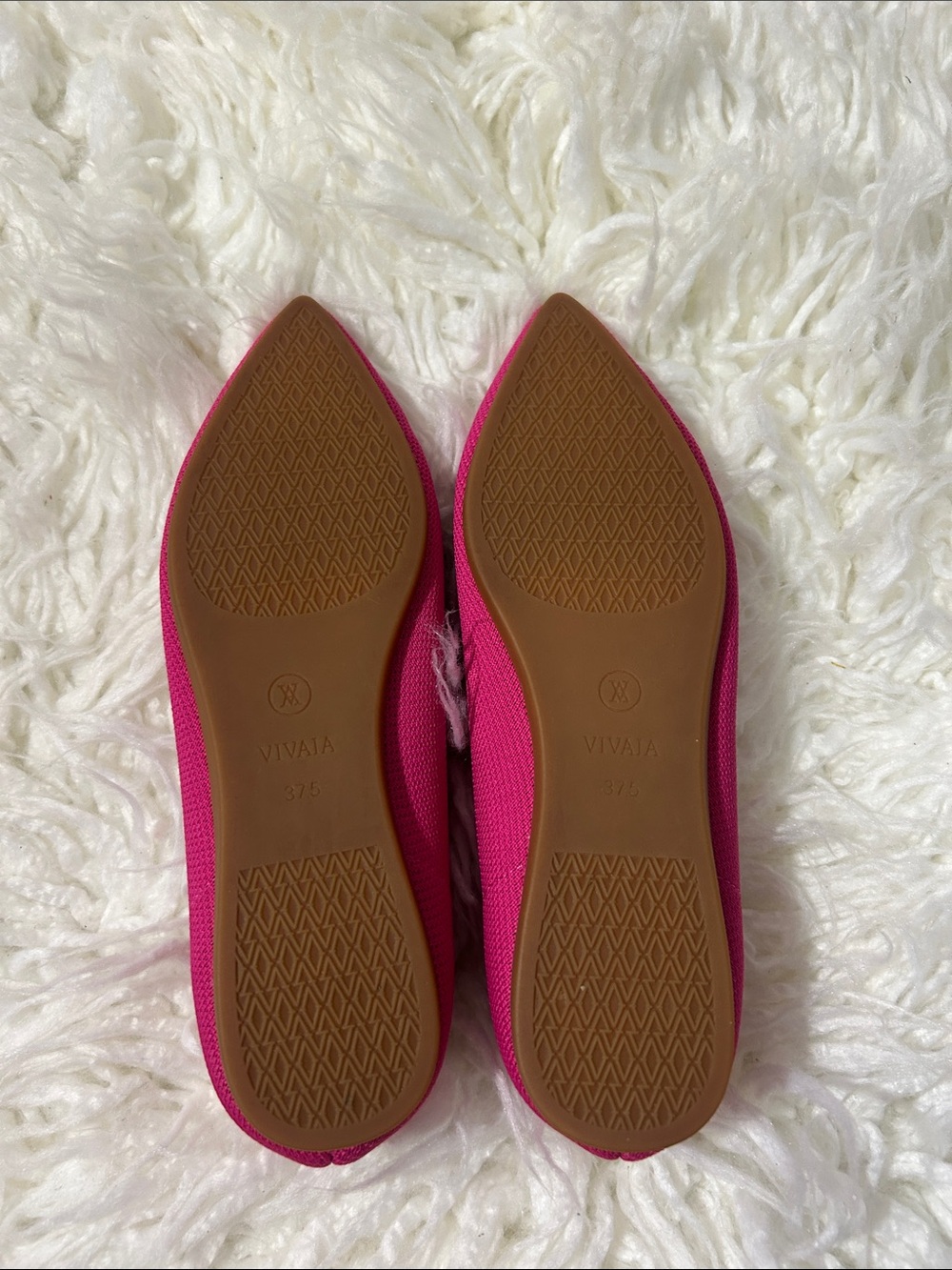 Vivaia Comfortable pointed toe pink ballet flats size 37.5 or 7 - Picture 8 of 9